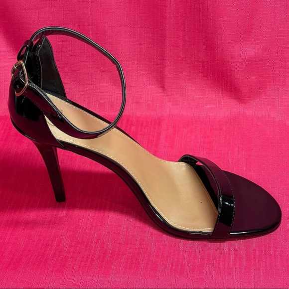 Deb Shoes Deb Black Ankle Strap Stiletto Heels Size Poshmark